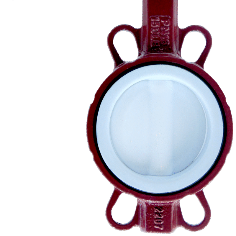 D71X 10/16Q - PTFE Lined Wafer Butterfly Valve
